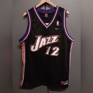 Nike Swingman Utah Jazz John Stockton Away Black Alt Jersey Size Xl